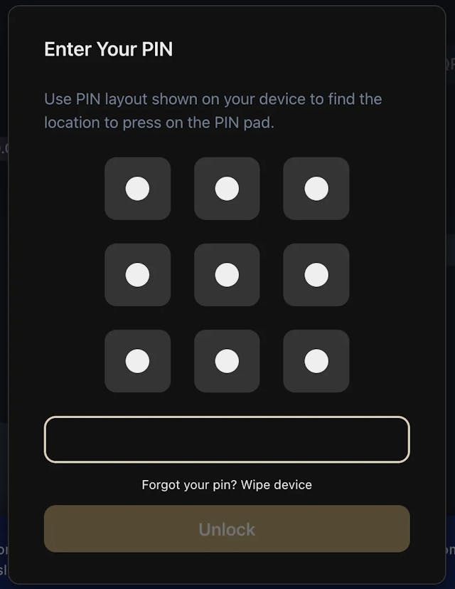 Forgot your pin