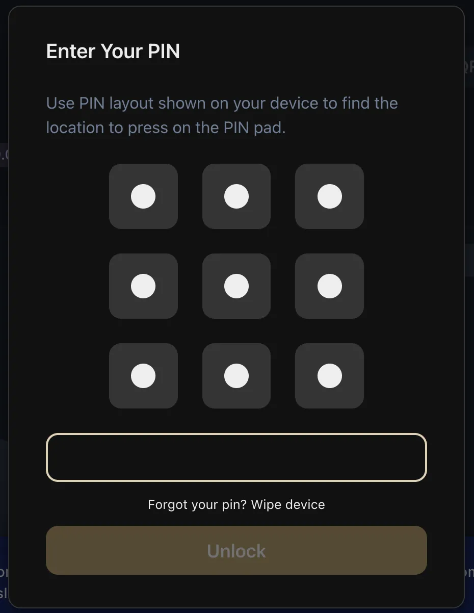 Forgot your pin